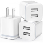 USB Wall Charger, LUOATIP 3-Pack 2.1A 5V
